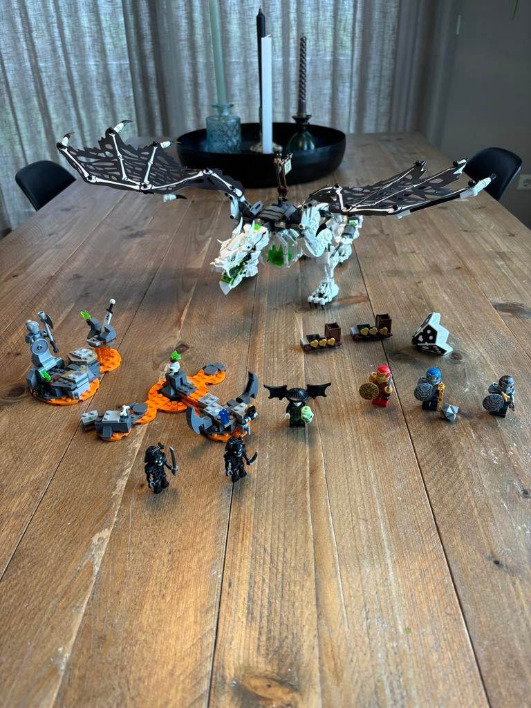 LEGO Ninjago – Skull Sorcerer's Draak 71721, Ophalen of Verzenden, Zo goed als nieuw, Complete set, Lego