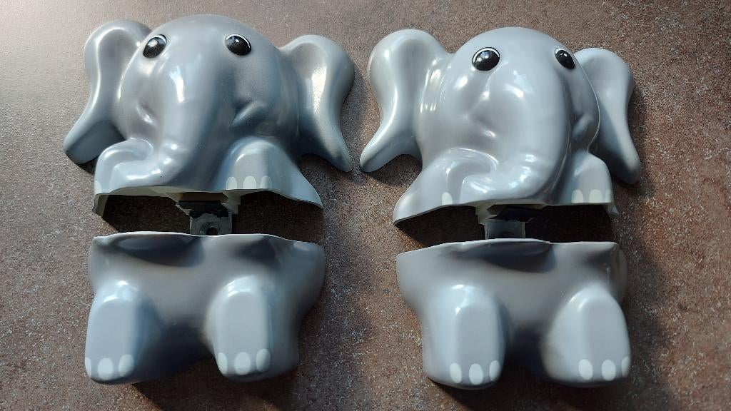 Clip-on (Gamma) plankdragers Olifant. Kinderkamer/jungle/bab, Ophalen, Gebruikt, Wanddecoratie