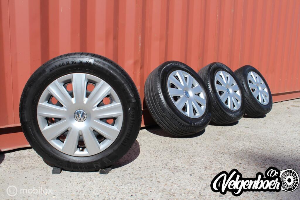 Volkswagen Touran velgen + A-merk zomerbanden | 16 inch, Gebruikt, 16 inch, Banden en Velgen, Jetze Veldstraweg 71A