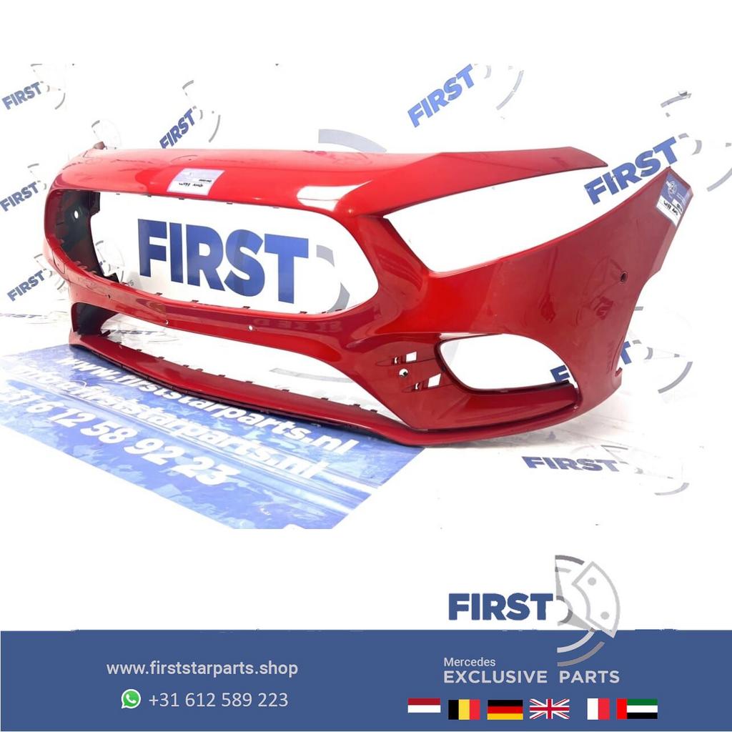 W177 BUMPER ROOD AMG Mercedes A Klasse VOORBUMPER 2018-2024, Gebruikt, -, Voor, Ophalen of Verzenden