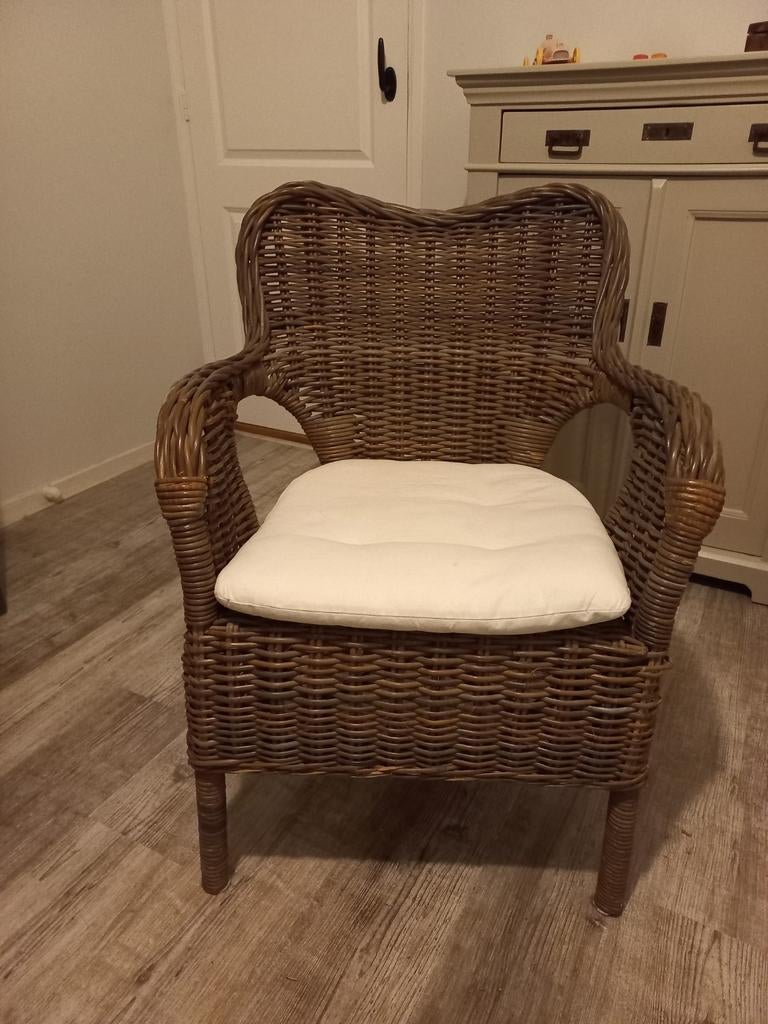 Te Koop: Ikea rotan stoel. Nog in zeer goede staat, Ophalen, Bruin, Riet of Rotan, Zo goed als nieuw