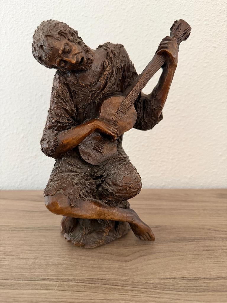 Beeldje De droevige gitarist / de bedelaar ??, Ophalen of Verzenden