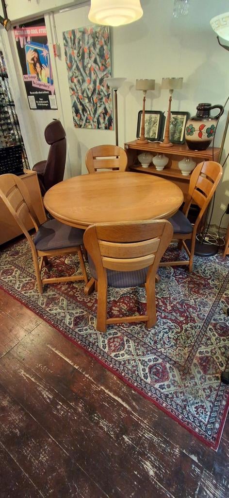 Mooie eettafelset met 4 stoelen, Ophalen