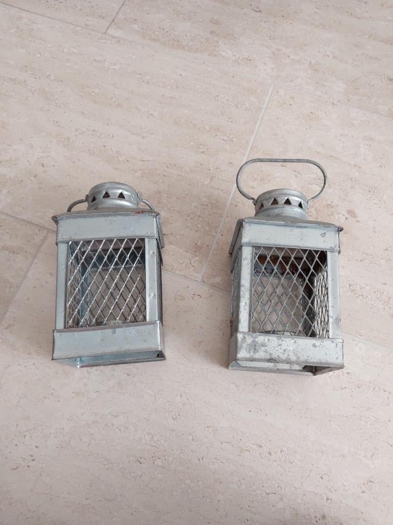 Waxine lantaarn kaars tuin metaal, Huis en Inrichting, Woonaccessoires | Kandelaars en Kaarsen, Gebruikt, Verzenden, Metaal, Kandelaar