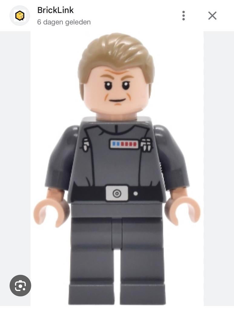 Lego Star Wars Admiral Motti SW1468 Death Star 75419 NIEUW, Star Wars, Lego, Nieuw, Ophalen of Verzenden