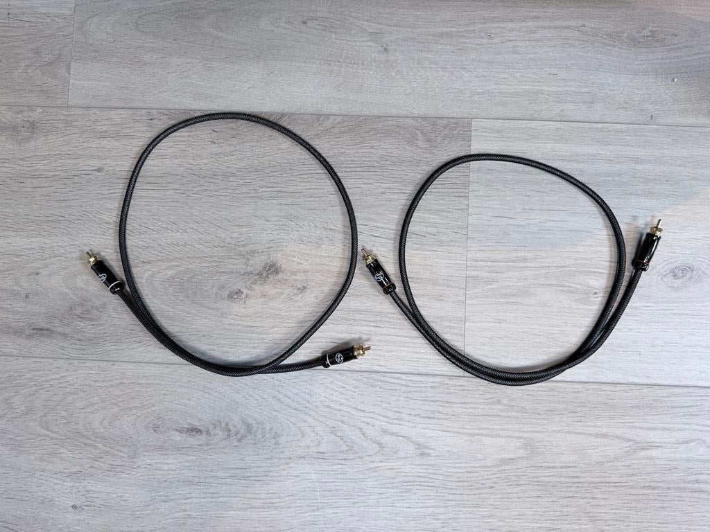 Silent Wire NF5 RCA interlink - 1 meter, Ophalen of Verzenden, Zo goed als nieuw, Minder dan 2 meter, Interlink-kabel