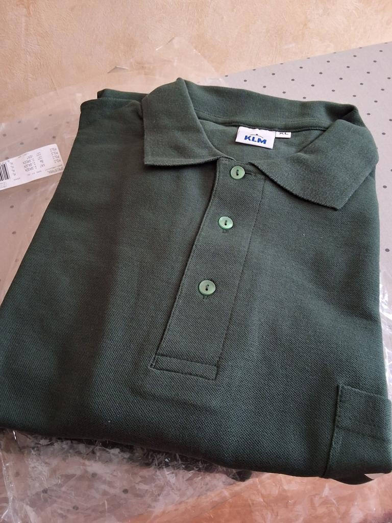 Nieuw KLM Poloshirt - Donkergroen - Maat XL, Kleding | Heren, Polo's, Nieuw, Maat 56/58 (XL), Groen, Ophalen of Verzenden