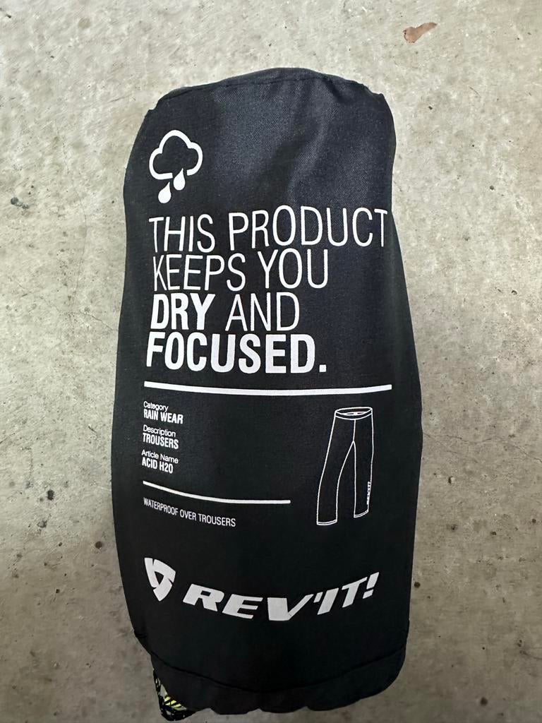 Rev'it Acid H2O motor regenbroek maat L (nieuw), Ophalen, Tweedehands, Heren, Broek | textiel