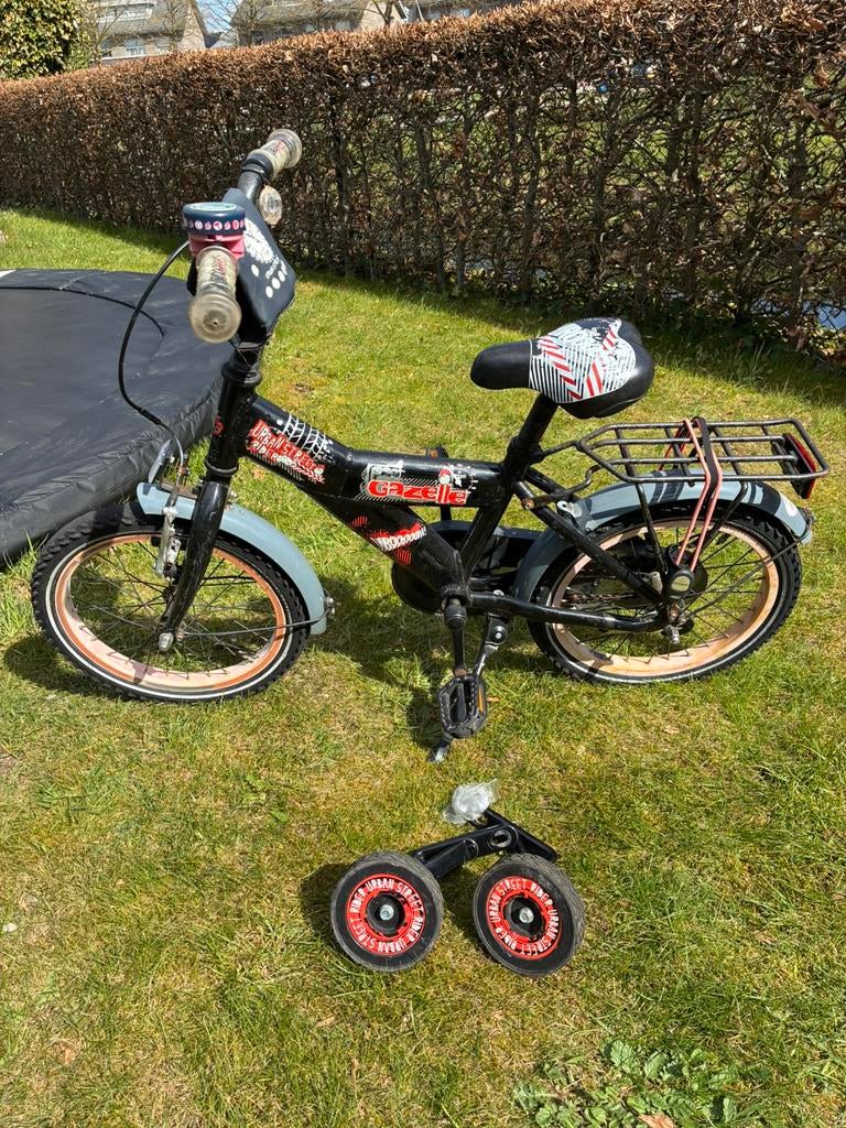 Gazelle Urban Street Rider 16 inch + zijwieltjes, Ophalen, Gebruikt, 16 tot 20 inch, Zijwieltjes