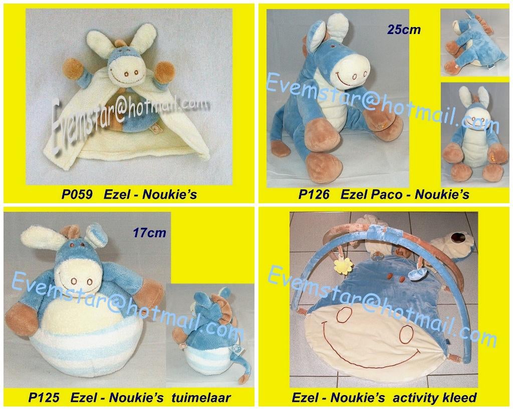 Ezel Ezeltje Paco Noukie's Noukie Noukies, Ophalen, Zo goed als nieuw, Overige typen