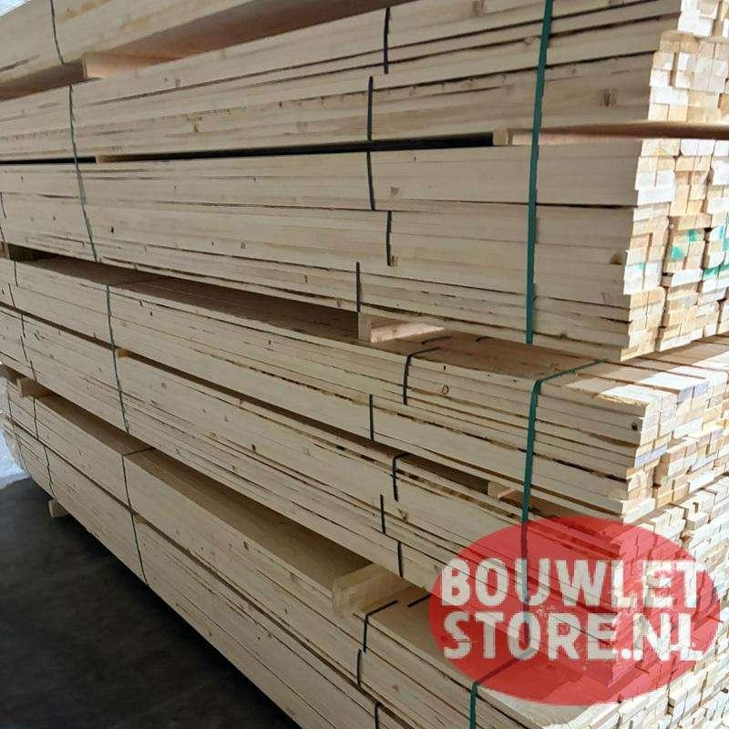 Vuren latten | panlat plafondlat | geschaafd of geegaliseerd