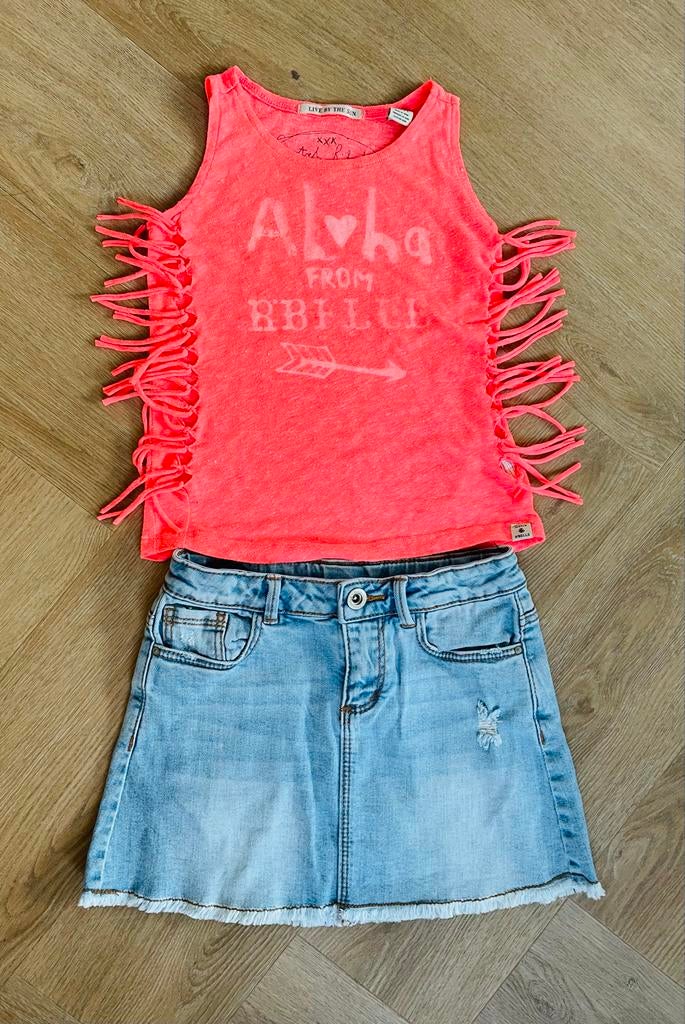 Scotch & Soda Zomers shirtje maat  116, Verzenden, Zo goed als nieuw, Meisje, Shirt of Longsleeve