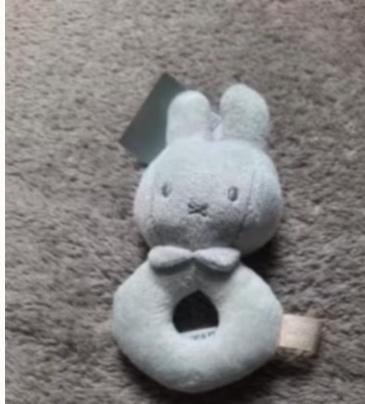 Nijntje velvet rammelaar mintgroen, Ophalen of Verzenden, Nieuw, Rammelaar