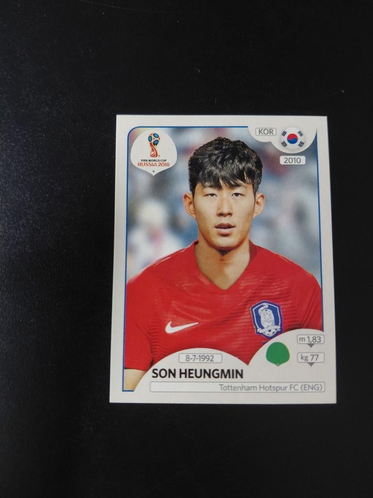 Heung-min son (panini wk 2018) korea, Ophalen of Verzenden, Nieuw, Buitenlandse clubs, Poster, Plaatje of Sticker