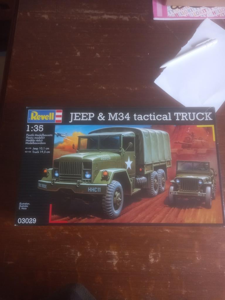Revell Jeep & M34 Tactical Truck Modelbouw 1:35, Hobby en Vrije tijd, Modelbouw | Auto's en Voertuigen, Nieuw, Ophalen of Verzenden