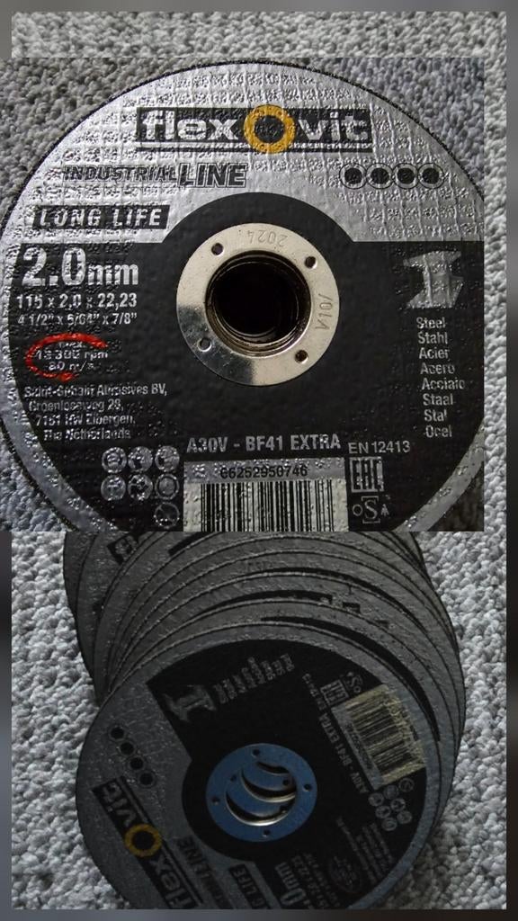 43 stuks Flexovit doorslijpschijven 115mm, Ophalen of Verzenden, Nieuw
