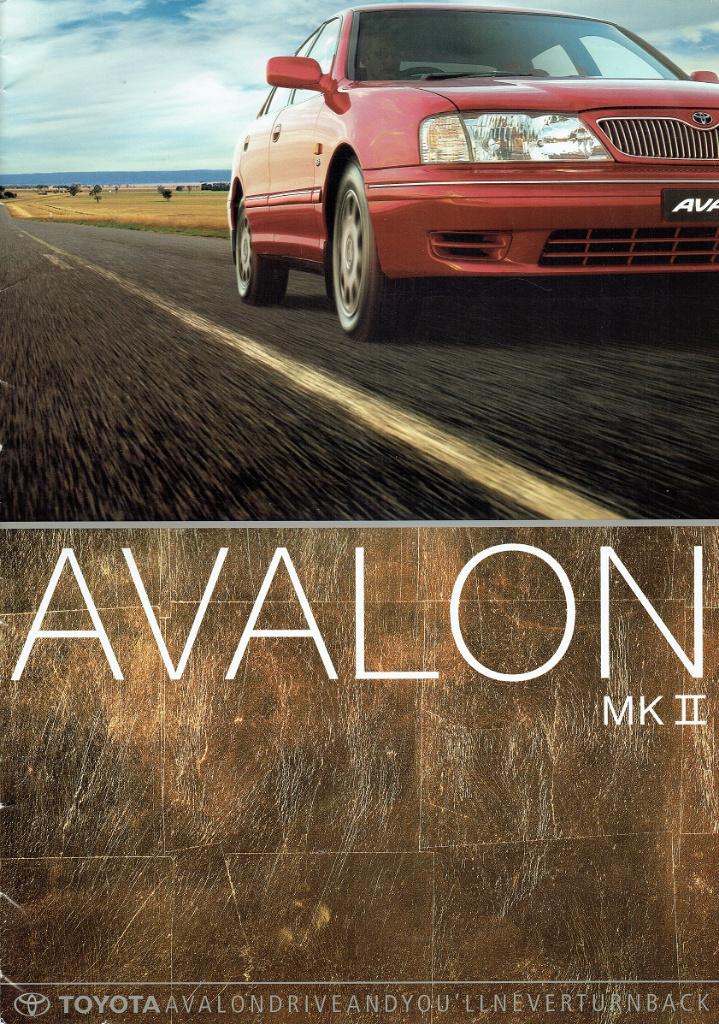 Folder Toyota Avalon MK II (uit Australië - 2001), Verzenden, Gelezen, Toyota