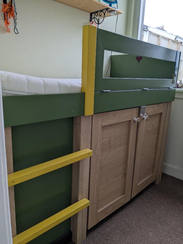 Kinderbedmeubel, Ophalen, Gebruikt, Eenpersoons, Minder dan 160 cm