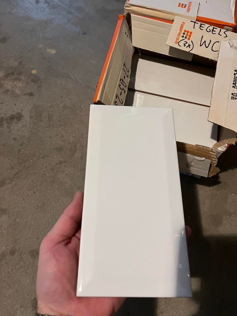 Metrotegels wit, Doe-het-zelf en Verbouw, Tegels, Ophalen, Nieuw, Minder dan 20 cm, 20 tot 40 cm