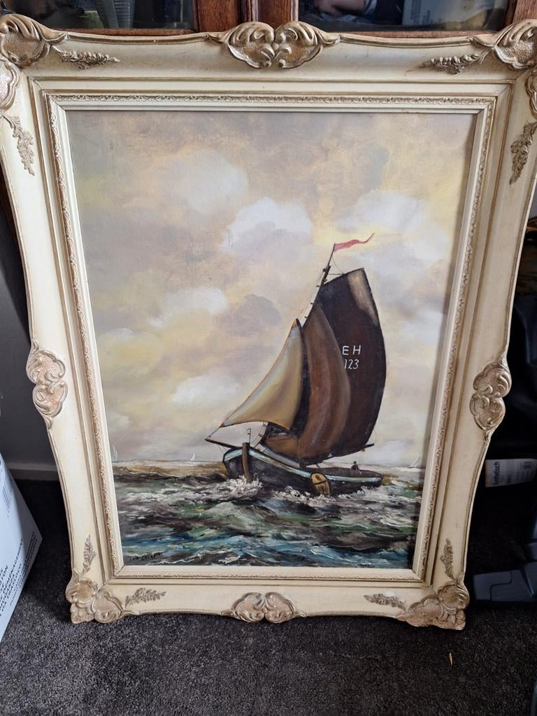 Schilderij botter, Ophalen