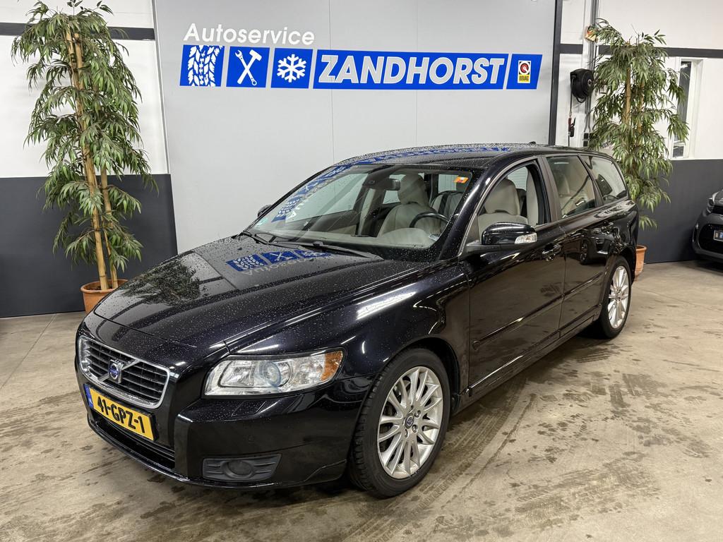 Volvo V50 2.0D Momentum // Autom // Leer // Xenon (bj 2008), Auto's, Volvo, 136 pk, Gebruikt, Beige, 4 cilinders