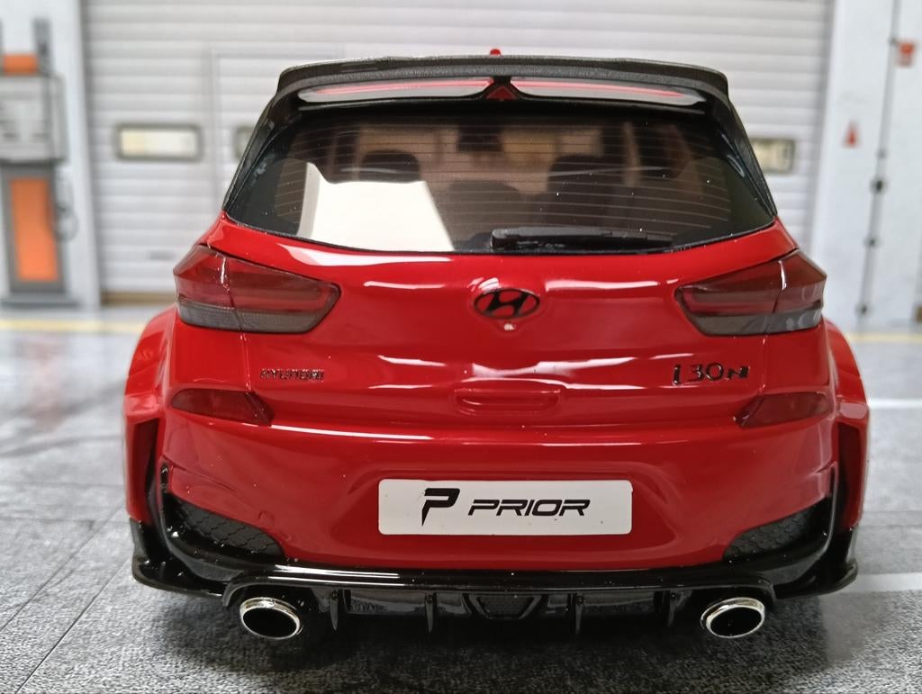 Hyundai i30 N Prior design Red engine 2021 (222/999) OT1112, Hobby en Vrije tijd, Modelauto's | 1:18, Ophalen of Verzenden, Zo goed als nieuw