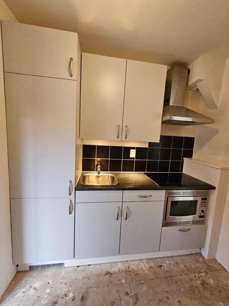 Complete keuken met apparatuur, Huis en Inrichting, Keuken | Complete keukens, Ophalen, Gebruikt, Wit, Enkelwandige keuken