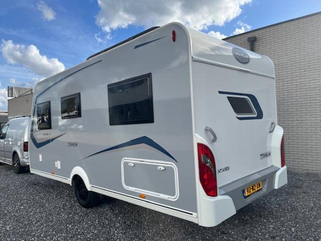 Caravelair Antares Titanium 455 Incl. Voortent, Caravans en Kamperen, Overige typen, Rondzit, Schokbreker, Bedrijf