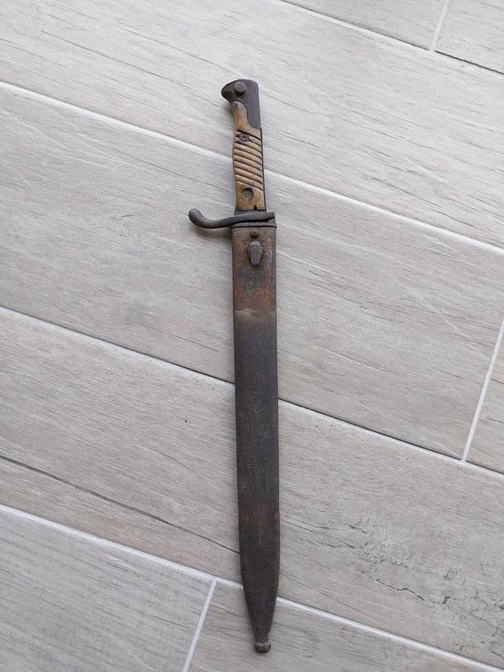 Duitse butcher bajonet wo1 s98 mauser, Verzamelen, Militaria | Algemeen, Landmacht, Mes of Dolk, Duitsland, Ophalen of Verzenden