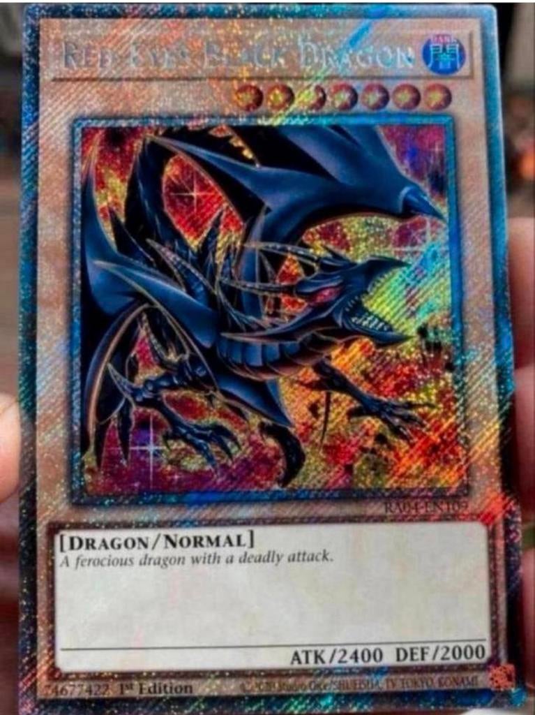 Yu-Gi-Oh! Alternate Red Eyes Black Dragon RA04 1st Ed Mint, Hobby en Vrije tijd, Verzamelkaartspellen | Yu-gi-Oh!, Ophalen of Verzenden