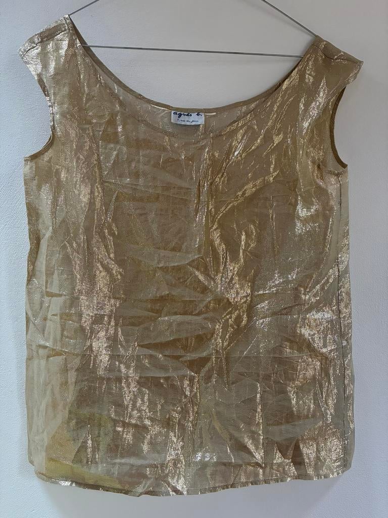 Agnès B. zijde top, Kleding | Dames, Maat 38/40 (M), Overige kleuren, Ophalen of Verzenden, Zo goed als nieuw