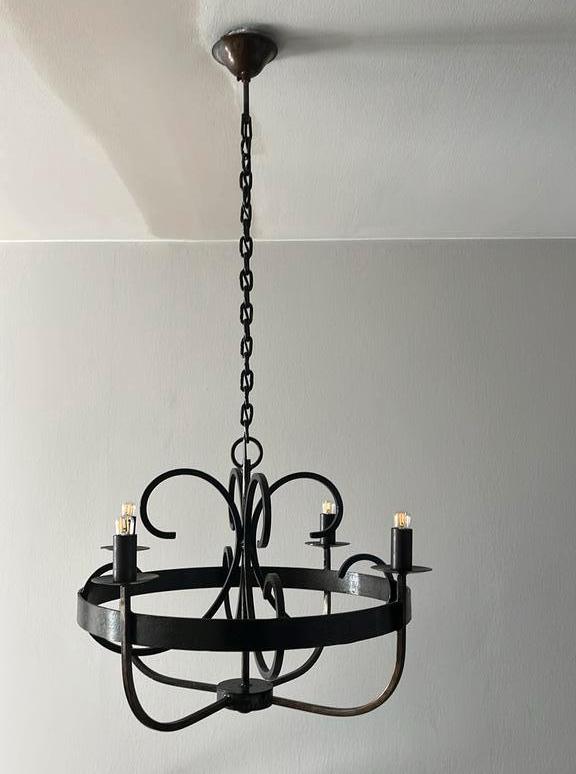 Mooie Hoffz kroonluchter, Ophalen, Zo goed als nieuw, Metaal