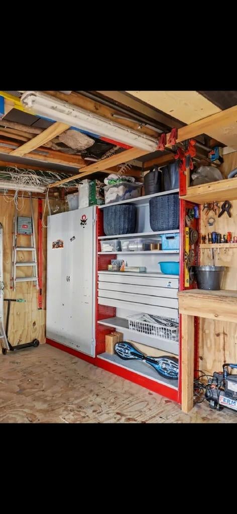 Metalen kast met lades en deuren, Ophalen, Gebruikt