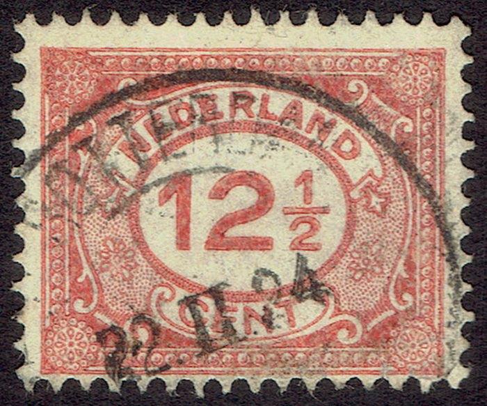 Nederland 1922, cijfer, type Vürtheim, 12½ cent., Postzegels en Munten, Postzegels | Nederland, Verzenden, T/m 1940, Gestempeld