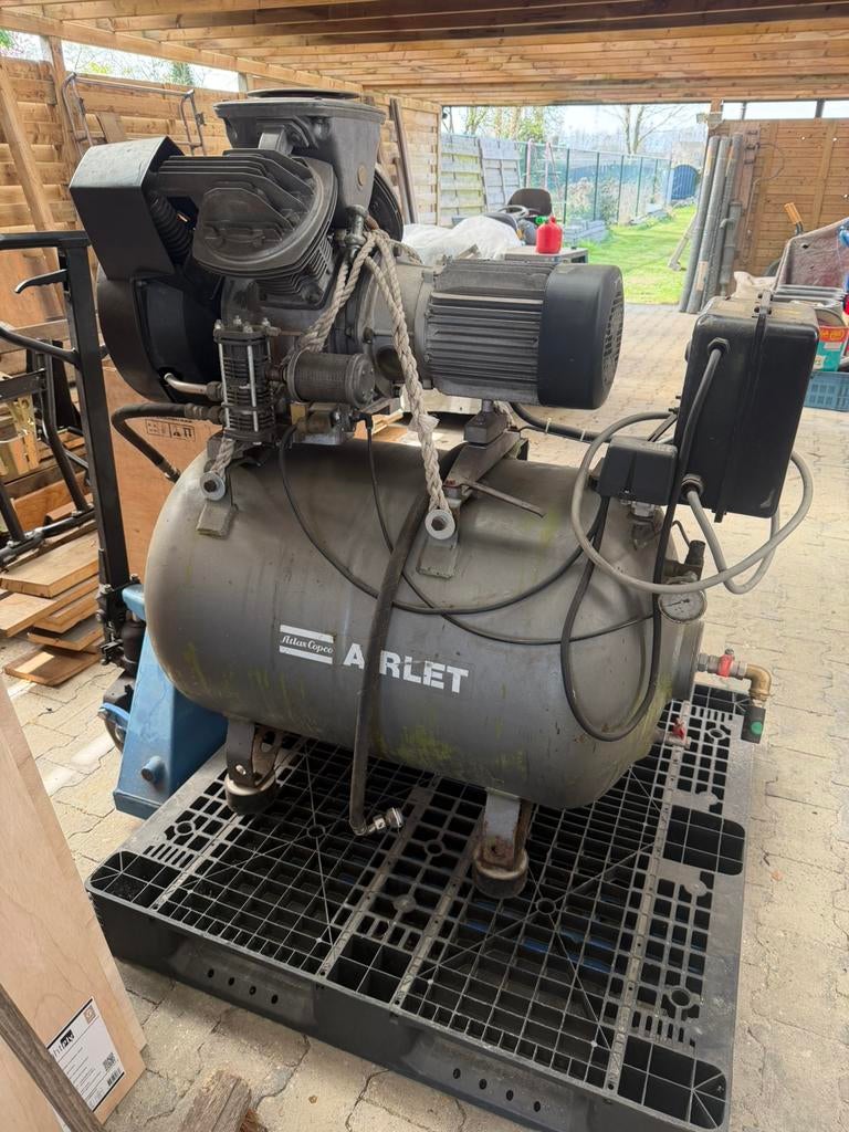 Atlas copco Arlet Le7e compressor, 100 liter of meer, Ophalen, Zo goed als nieuw