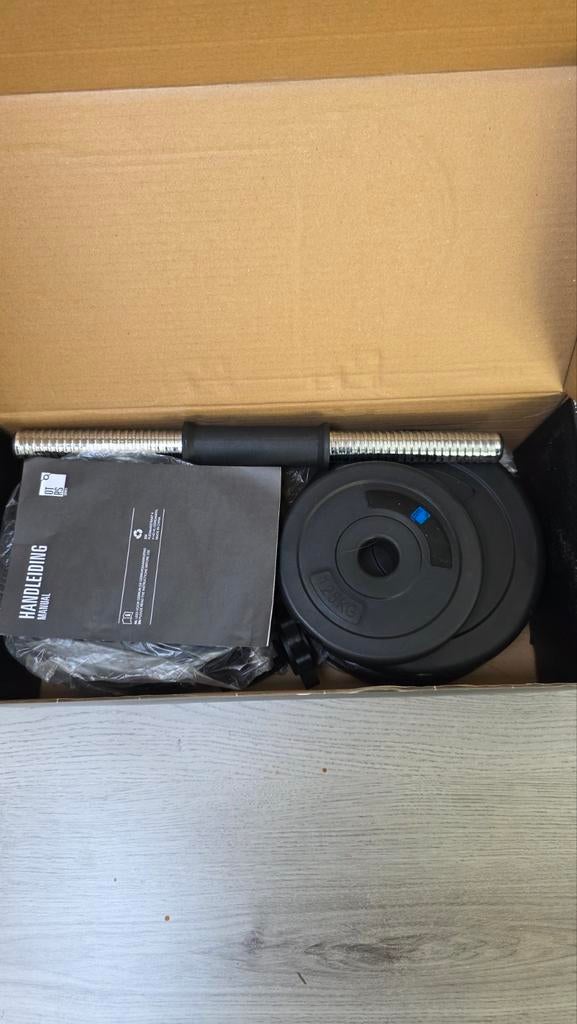 Dumbbell set 15KG, Ophalen, Zo goed als nieuw, Buik, Dumbbell