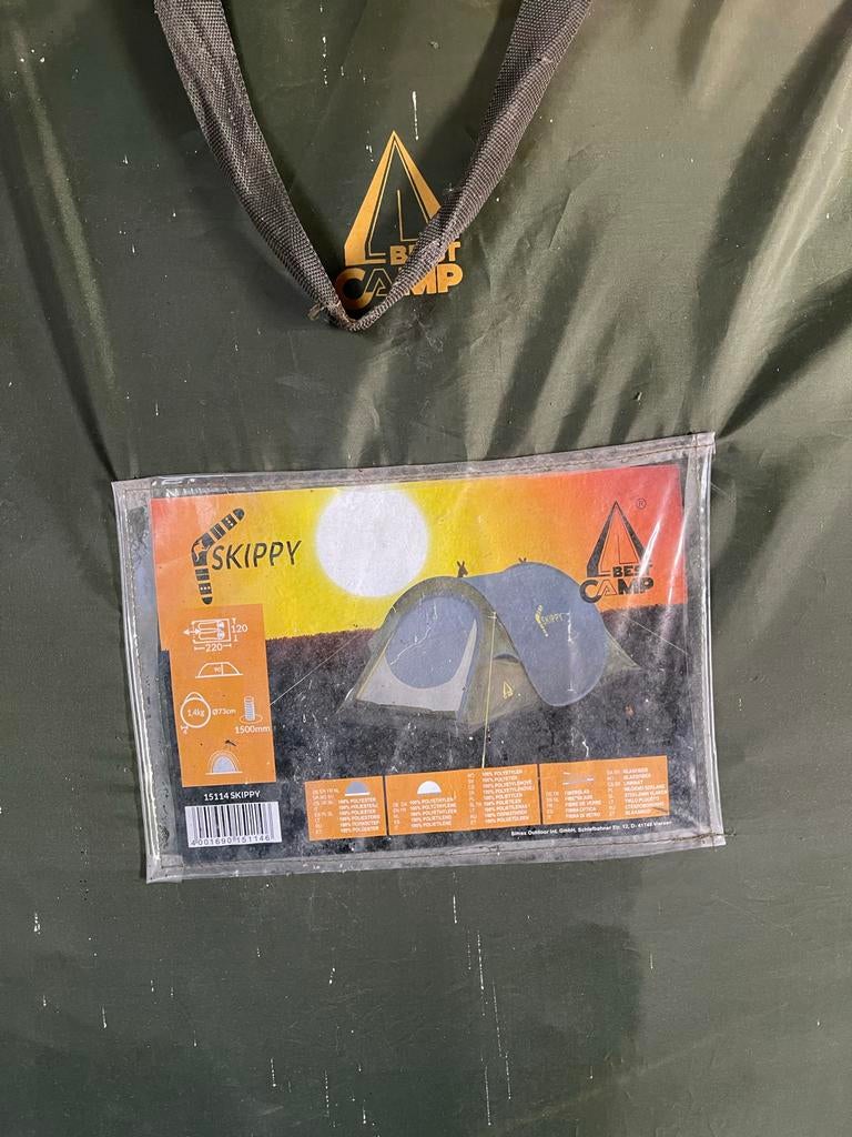 Best Camp Skippy tent, Ophalen of Verzenden, Gebruikt, Tot en met 2