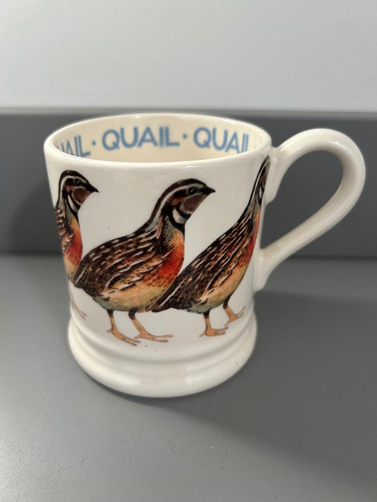Emma Bridgewater 1/2 pint mug Quail, Nieuw, Ophalen of Verzenden, Overige stijlen, Kop(pen) en/of Schotel(s)