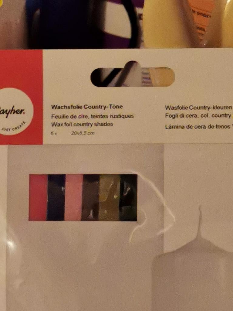 Wax folie  Country kleuren 1 pak Decoratieve wax, Hobby en Vrije tijd, Knutselen, Ophalen of Verzenden, Nieuw