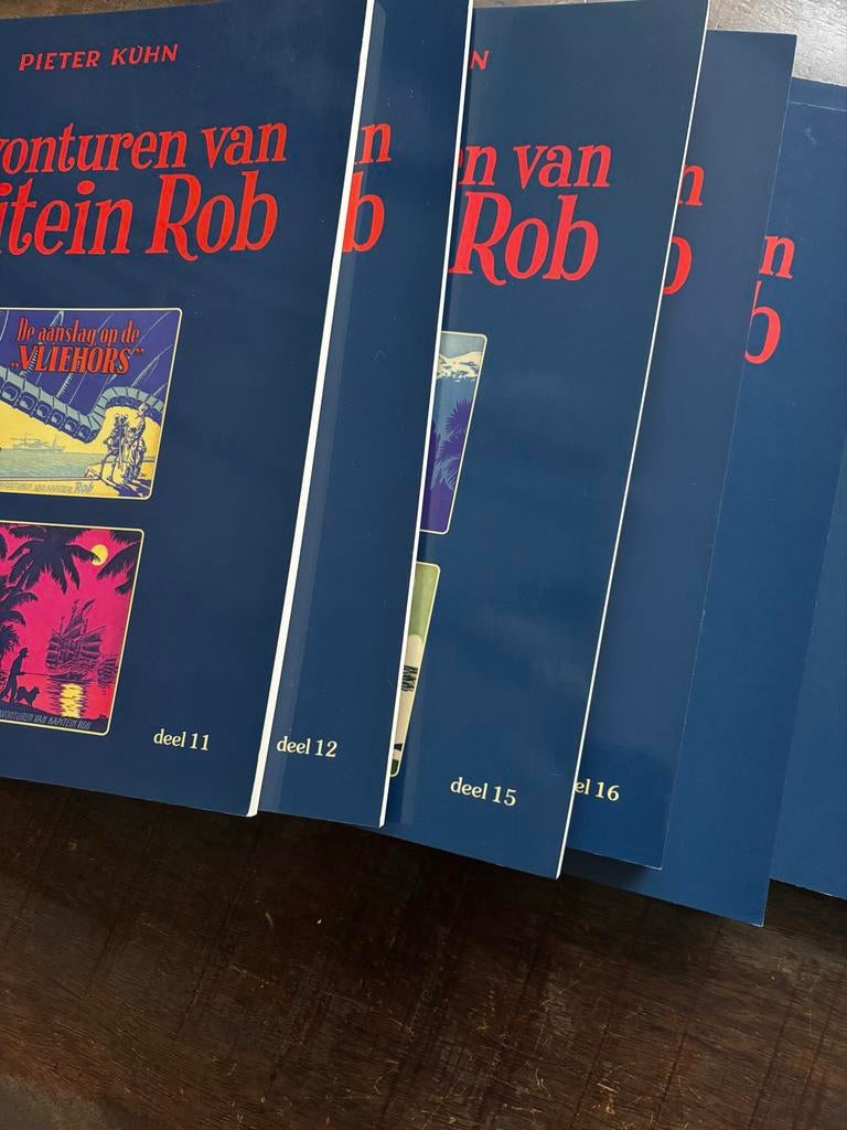 De Avonturen van Kapitein Rob - deel 1,2, 11, 12, 15, 16, Meerdere stripboeken, Ophalen of Verzenden, Zo goed als nieuw