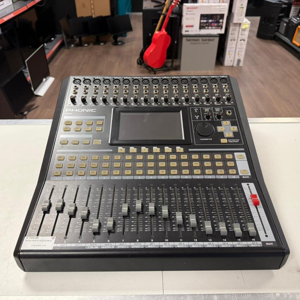 Phonic IS16 V1 Digitale Mixer, Flex Ltd., Zo goed als nieuw, https://flex.com/contact-us, Nobelstraat 10, 5807 GA Oostrum LB, Limburg, Nederland