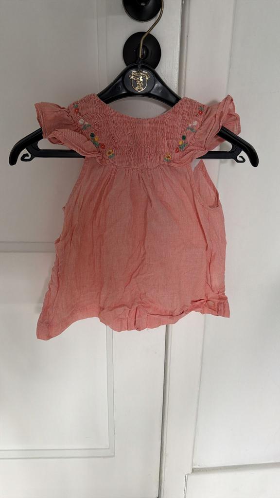 Tartine et Chocolat mouwloos bloesje rood/roze 24 maanden, Ophalen of Verzenden, Zo goed als nieuw, Meisje