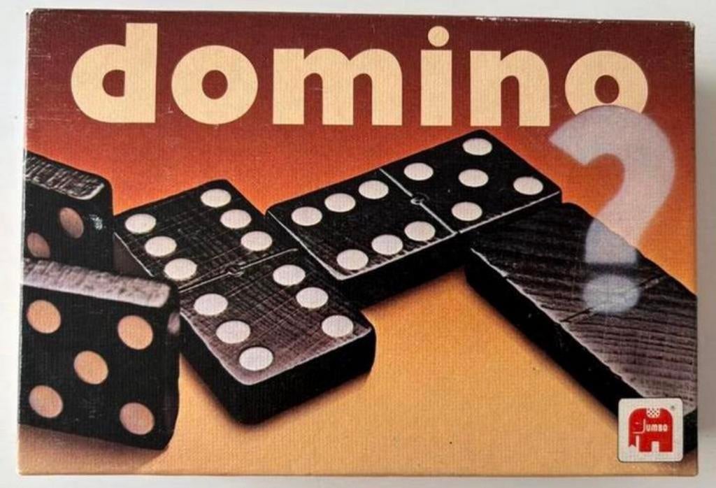 Domino Jumbo 726 COMPLEET 28 Stenen, Een of twee spelers, Ophalen of Verzenden, Zo goed als nieuw