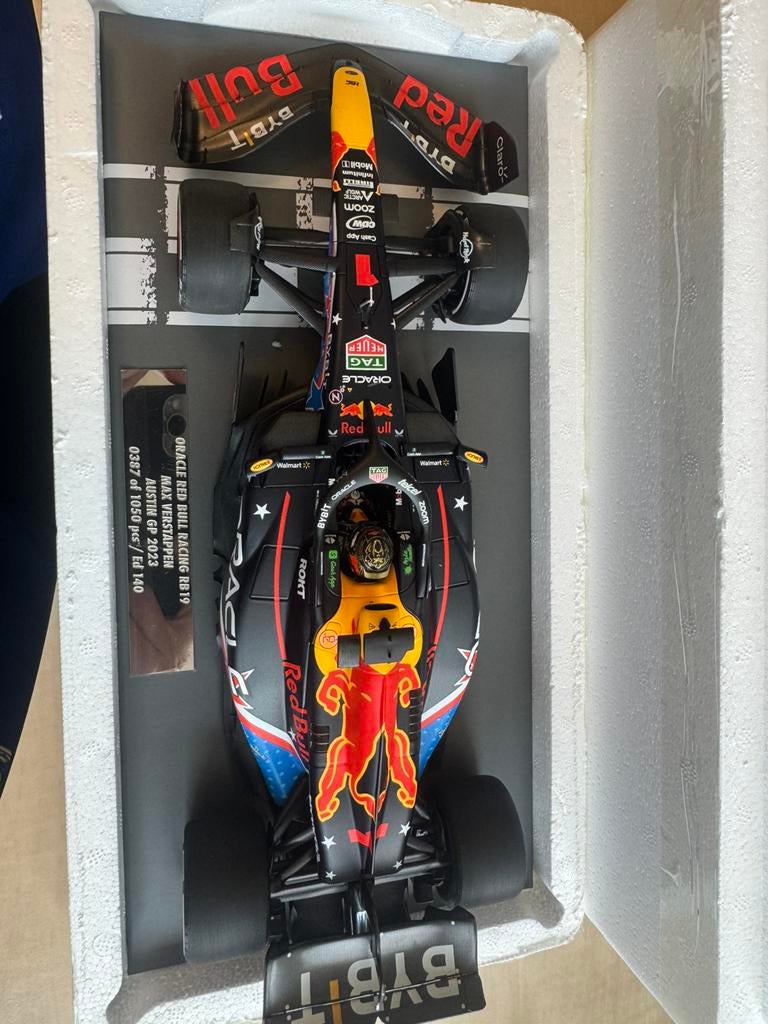 Max verstappen minichamps 1:18, Verzamelen, Ophalen of Verzenden, Zo goed als nieuw, Formule 1