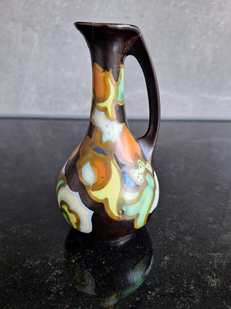 Snoezig plateel vaasje, Goedewaagen, Favorite 824 Gouda, Ophalen of Verzenden