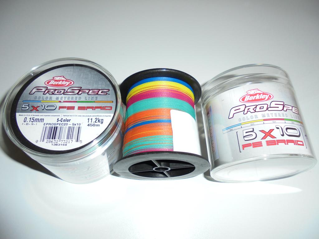 Berkley ProSpec Gevlochten lijn Multicolor 450m 0,15mm11,2kg, Watersport en Boten, Hengelsport | Zeevissen, Ophalen of Verzenden