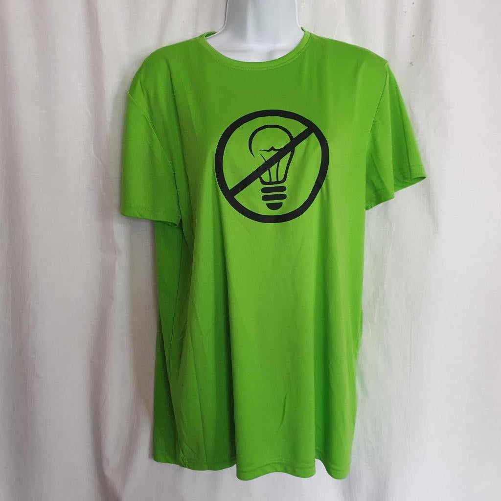 Grappig kermisshirt. "geen idee" Mt L, ., Maat 42/44 (L), Ophalen of Verzenden, Zo goed als nieuw