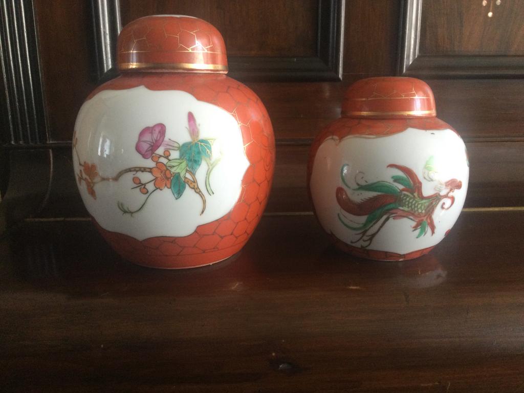 2 gave oude gemberpotten, Ophalen of Verzenden