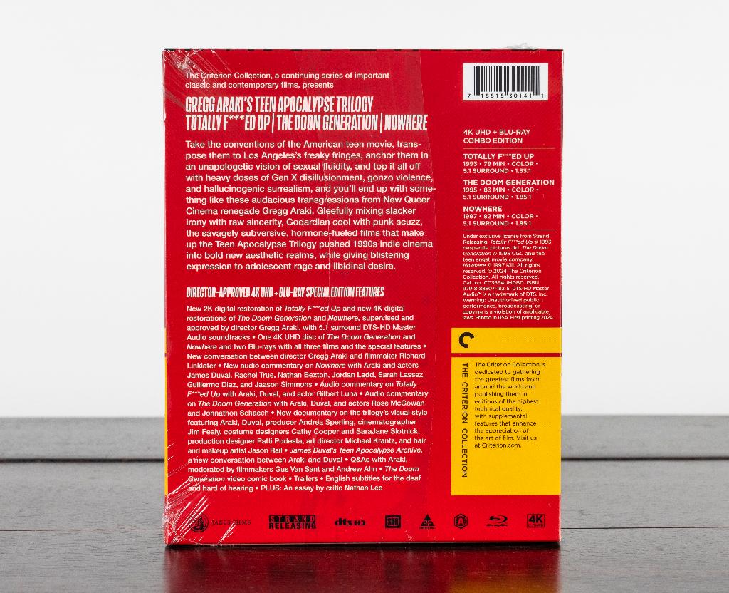 Gregg Araki's Teen Apocalypse 4K UHD + Blu-Ray / Criterion, -, -, Drama, Ophalen of Verzenden