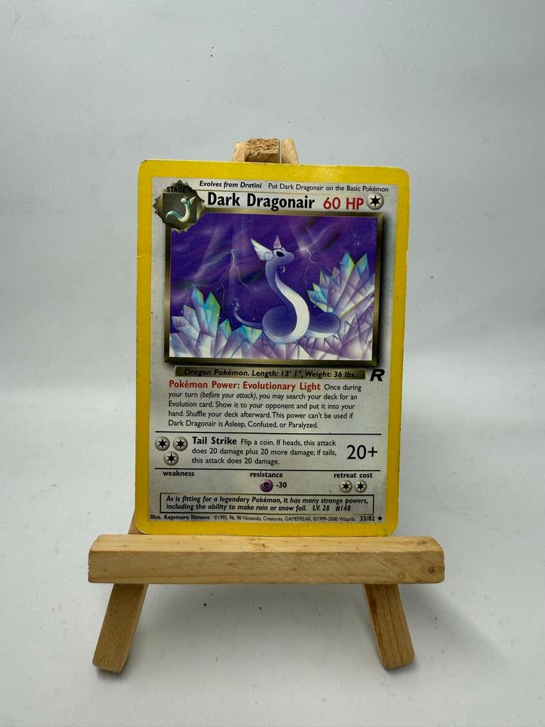 Dark Dragonair - Team Rocket - LP, Ophalen of Verzenden, Gebruikt, Losse kaart